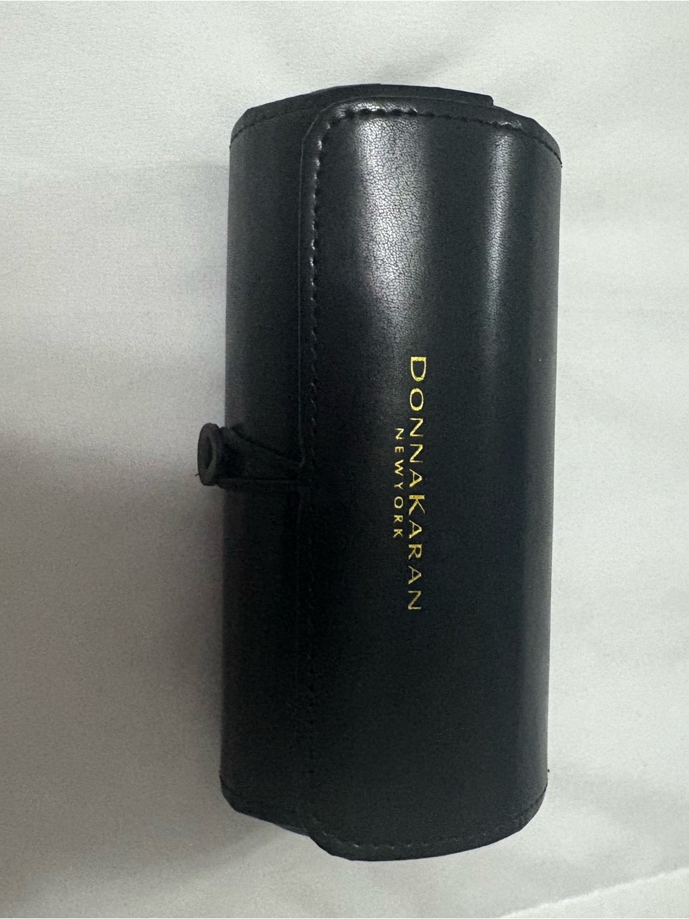 Donna Karan Black Leather Jewelry Travel Case